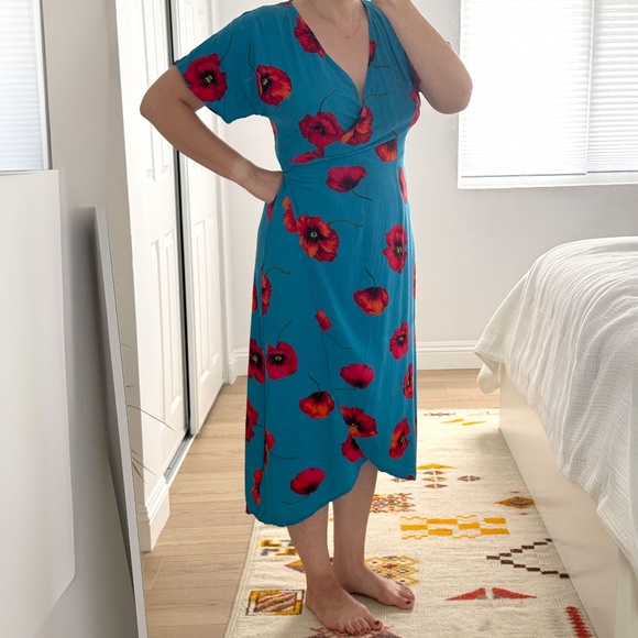 Floral Wrap Dress - Picture 1 of 9